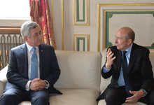 President met with the Mayor of Lyon Gérard Collomb