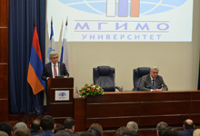 President Serzh Sargsyan was hosted at the Moscow State Institute of Foreign Relations