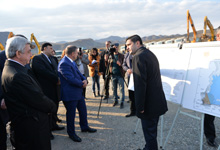 In Ararat marz President was present at the groundbreaking ceremony for the Vedi reservoir 