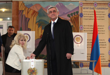 President Serzh Sargsyan attented the elections of National Assembly