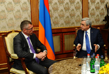 President Serzh Sargsyan received member of the European Parliament Frank Engel