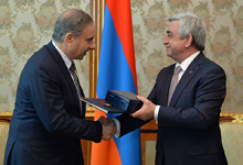 President received the State Secretary of Lebaonon Michel Pier Pharaon