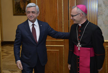 President Serzh Sargsyan hosted Apostolic Nuncio of Holy See to Armenia