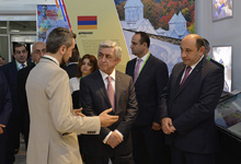 President Serzh Sargsyan visits Armenian pavilion at Astana Expo-2017