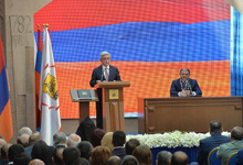 President attends ceremony of inauguration of Yerevan Mayor