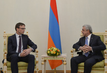 President Serzh Sargsyan Receives Estonia Foreign Minister Sven Mikser