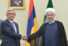 President Serzh Sargsyan meets with IRI President Hassan Rouhani