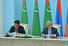 Armenian-Turkmen high-level talks held at Presidential Residence