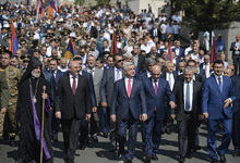 President attends festive events dedicated to Artsakh Republic independence proclamation