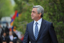 President Serzh Sargsyan receives congratulatory messages on the occasion of the 26th anniversary of Armenia's independence