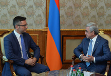 President receives OSCE Parliamentary Assembly Special Representative on South Caucasus Kristian Vigenin