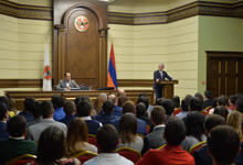 RPA Andranik Margaryan political school listeners host the President of the Republic