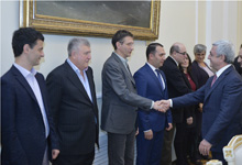 President receives Second All-Armenian Scientific Conference participants