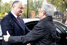 Farewell ceremony for Moldovan President Igor Dodon held at Presidential Palace