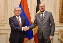 President meets with Belgian Prime Minister Charles Michel