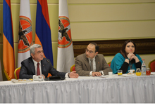 President hosted at Andranik Margaryan Political School