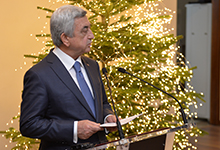 President attends Foreign Affairs Ministry-hosted reception on New Year and Christmas holidays