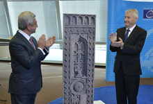 President Serzh Sargsyan participated in the ceremony of handing the official souvenir to the Council of Europe