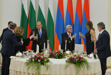 RA President Serzh Sargsyan hosts State dinner in honor of President of Bulgaria Rumen Radev