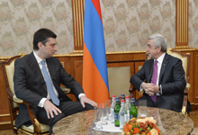 President receives Vice Prime Minister, Minister of Internal Affairs of Georgia Giorgi Gakharia