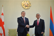 President Serzh Sargsyan receives Georgian Prime Minister Giorgi Kvirikashvili

