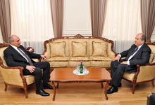 President Armen Sarkissian hosted the President of Artsakh Bako Sahakian