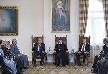 Presidents of Armenia and Artsakh met with the Catholicos of All Armenians