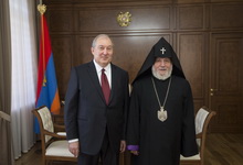 President Armen Sarkissian hosted the Catholicos of All Armenians