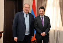 President Armen Sarkissian received French Senator Olivier Cadic