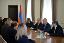 President Armen Sarkissian received representatives of the Syrian-Armenian community