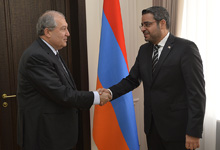 President Armen Sarkissian received Ambassador Extraordinary and Plenipotentiary of Syria