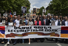 President Sarkissian participated at the march of the Immortal Regiment