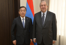 President Sarkissian met with the Ambassador of Japan who is concluding his diplomatic mission to Armenia
