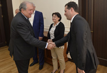 President Sarkissian met with former employees of Nairit plant