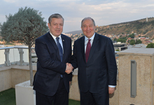 President Armen Sarkissian had a tete-a-tete meeting with the Prime Minister of Georgia Georgi Kvirikashvili