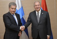 President of Armenia met with the President of Finland