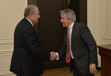 President Armen Sarkissian stressed the importance of a continuous cooperation with the EBRD