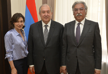 President received Sam and Silva Simonian