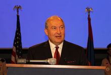 President Sarkissian participated at the reception at the US Senate