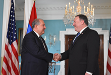 President Sarkissian met with the US Secretary of State Mike Pompeo