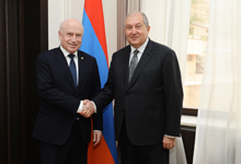 President Sarkissian received the Chairman of the CIS Executive Committee, Executive Secretary Sergey Lebedev