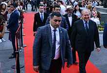 President Armen Sarkissian attended the opening of the Golden Apricot Film Festival