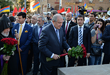 President attended the unveiling ceremony of Aram Manukian’s memorial