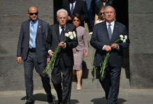 Presidents of Armenia and Italy paid tribute to the memory of the victims of the Armenian Genocide