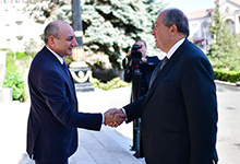 President Armen Sarkissian met with Bako Sahakian