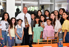 President visited the Mkhitar Sebastatsi educational compound and Dasaran educational center