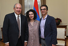 President received Atom Egoyan and Arsinée Khanjian 