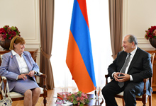 President hosts Baroness Caroline Cox

