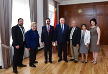 Armen Sarkissian receives leadership of Knights of Vardan