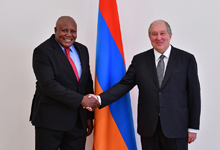 Newly appointed Ambassador of the Republic of Congo hands credentials to President Sarkissian